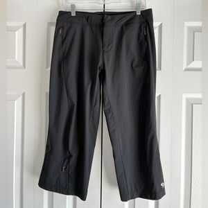 Mountain Hardwear Capri Hiking Pants Size 10 Black Outdoor Travel Gorpcore Golf